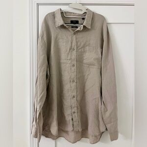 Vince 100% Linen Classic Fit Button Up - Size XXL